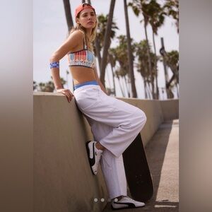 Free People Score Board Pants White XL NWT Sealed ☀️🍂🥶🌼